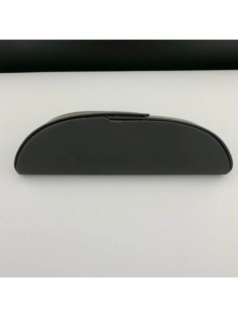 Silhouette Eyeglasses Case Hard Shell Gray Felt Lined Cleaning Cloth